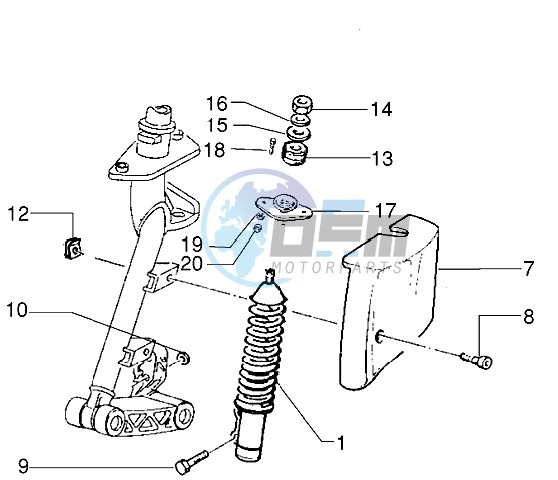 Front shock absorber