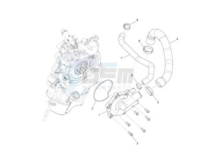 Fuoco 500 4t-4v ie e3 LT 800 drawing Cooler pump