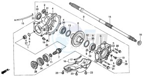 TRX350FM RANCHER 4X4 drawing FINAL DRIVEN GEAR