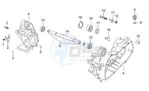 Gulliver 50 h2o drawing Central crank - Case set