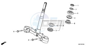 FJS400D9 F / CMF 2F drawing STEERING STEM