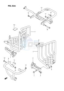 LT250R (E1) drawing FOOTREST (MODEL M)