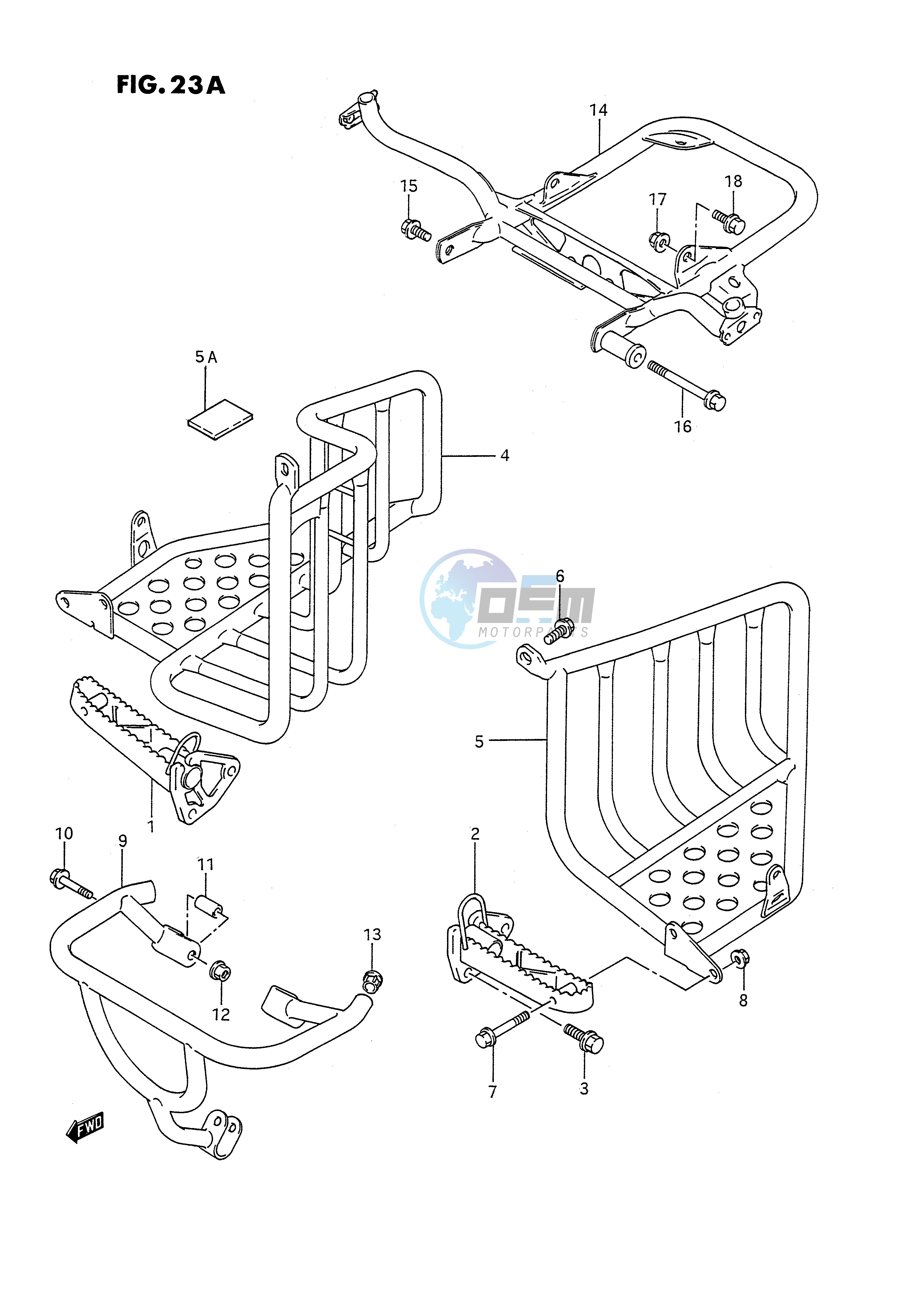 FOOTREST (MODEL M)