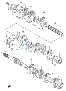 VS1400 (E3-E28) INTRUDER drawing TRANSMISSION