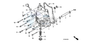 PES125R9 Europe Direct - (ED / STC) drawing RIGHT CRANKCASE COVER