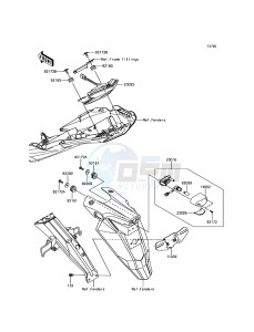 Z800 ZR800EGF UF (UK FA) XX (EU ME A(FRICA) drawing Taillight(s)