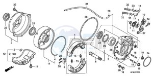 TRX420FE9 Australia - (U / 4WD) drawing REAR BRAKE PANEL