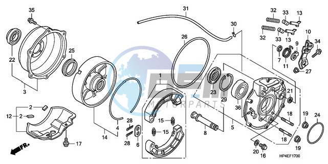 REAR BRAKE PANEL