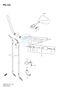 GSF650 (E21) Bandit drawing HANDLEBAR (GSF650SAL1 E21)