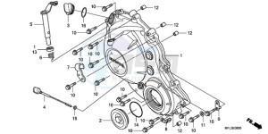 CBR1000RA9 France - (F / ABS CMF REP) drawing RIGHT CRANKCASE COVER