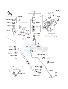 NINJA_ZX-10R ZX1000JCF FR XX (EU ME A(FRICA) drawing Rear Master Cylinder