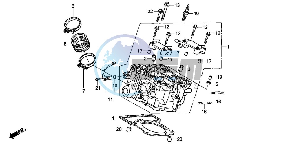 REAR CYLINDER HEAD