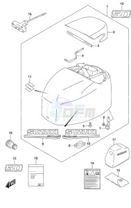 DF 50A drawing Engine Cover