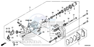 TRX500FA6H Europe Direct - (ED) drawing REAR BRAKE CALIPER