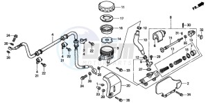 VT1100C3 drawing RR. BRAKE MASTER CYLINDER