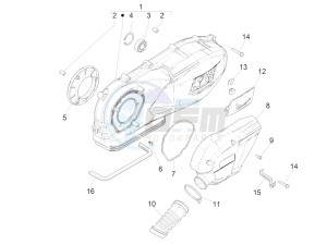 LX 125 4T 3V IGET NOABS E3-E4 (APAC) drawing Crankcase cover - Crankcase cooling