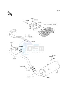 KAF 950 F [MULE 4010 DIESEL 4X4] (F9F-FAF) FAF drawing MUFFLER-- S- -