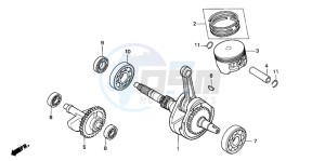 TRX300 FOURTRAX 300 drawing CRANKSHAFT/PISTON