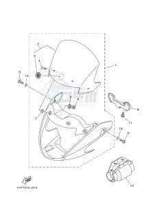 YBR125ESD (51P3) drawing COWLING 1