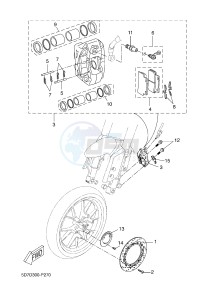 MT125A MT-125 ABS (BR34 BR34 BR34 BR34 BR34) drawing FRONT BRAKE CALIPER