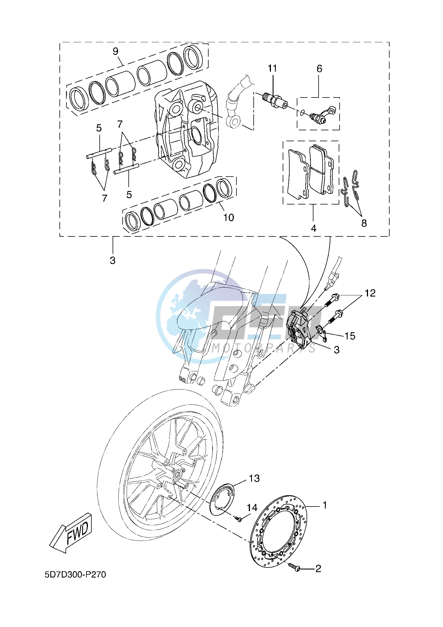 FRONT BRAKE CALIPER