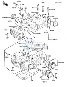 KZ 305 A [CSR] (A1-A2) [CSR] drawing CYLINDER HEAD_COVERS