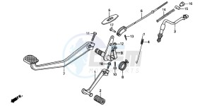 CB250 drawing PEDAL