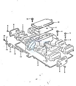 GSX750 (T-X) drawing CYLINDER HEAD COVER