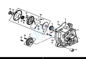 ALLO 50 (25 KM/H) (AJ05WA-NL) (L8-M0) drawing R CRANK CASE-OIL PUMP ASSY