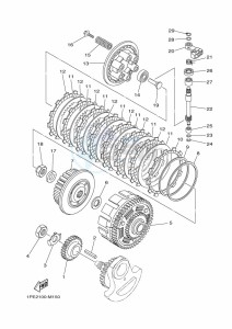 YFM700R (BCX7) drawing CLUTCH