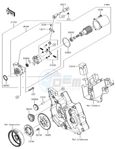 KLX110 KLX110CJF EU drawing Starter Motor