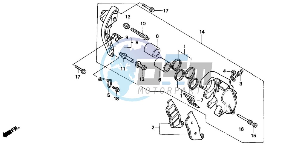 FRONT BRAKE CALIPER