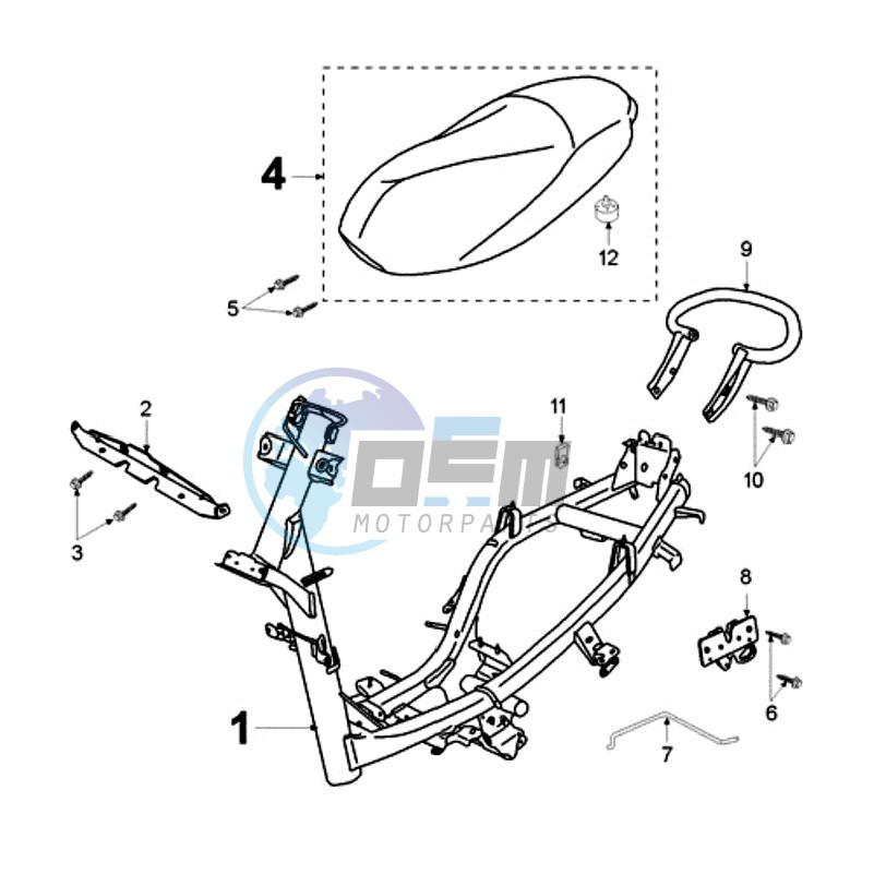 FRAME AND SADDLE