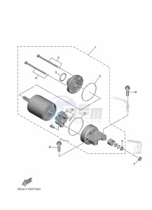 YXE850EN YXE85WPAK (B8K5) drawing STARTING MOTOR