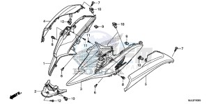 NC750XE NC750X Europe Direct - (ED) drawing SIDE COWL