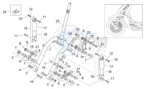 Mojito 50 Custom eng. Piaggio drawing Front shock absorber