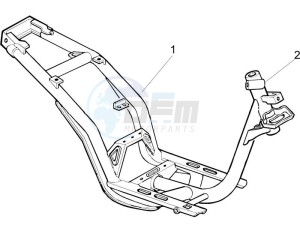 Liberty 125 4t e3 drawing Frame bodywork