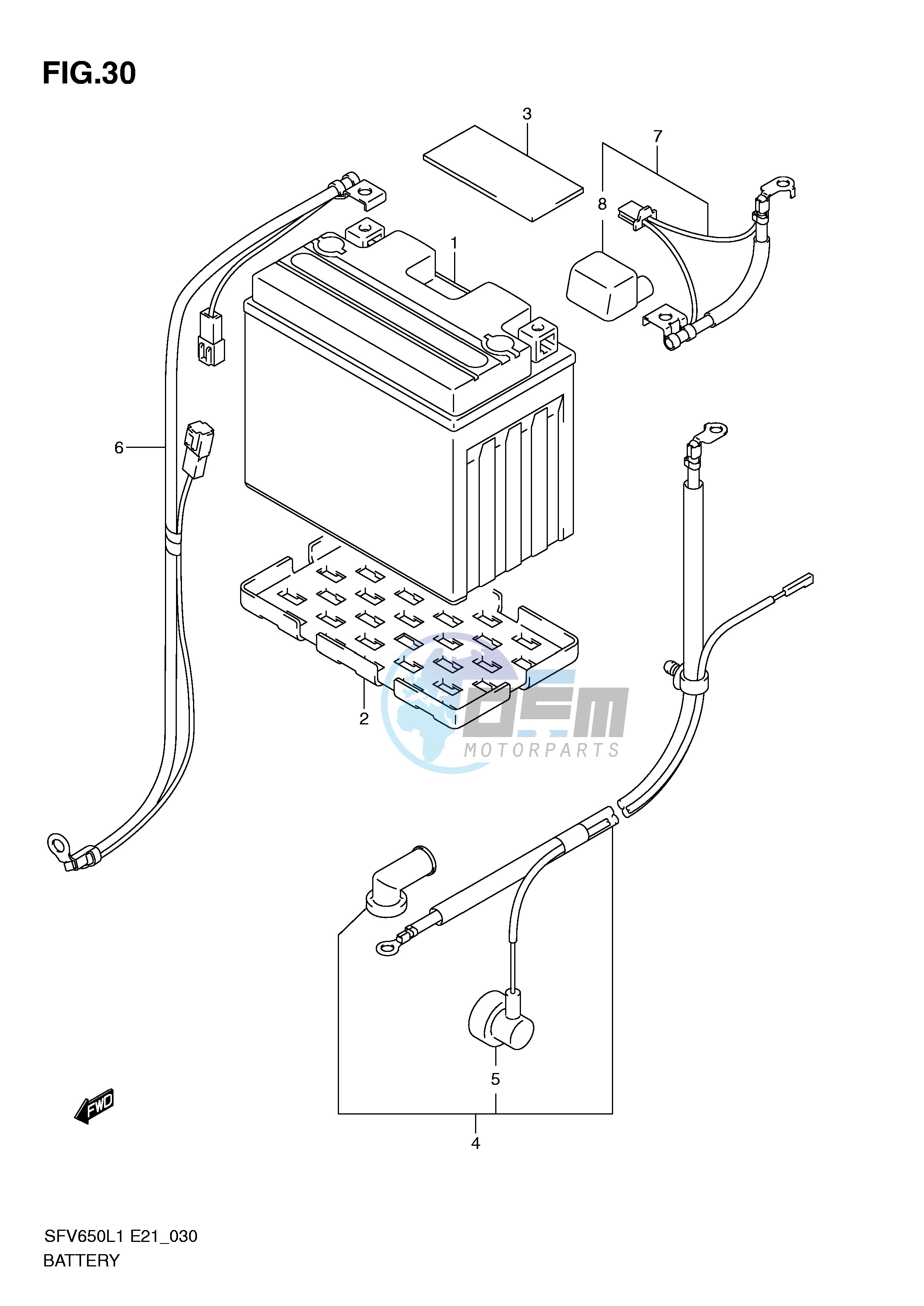 BATTERY (SFV650UAL1 E21)