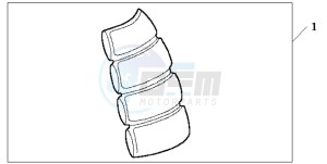 CB600F HORNET drawing TANK PAD 2