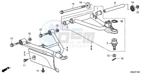 TRX500FPAC drawing FRONT ARM