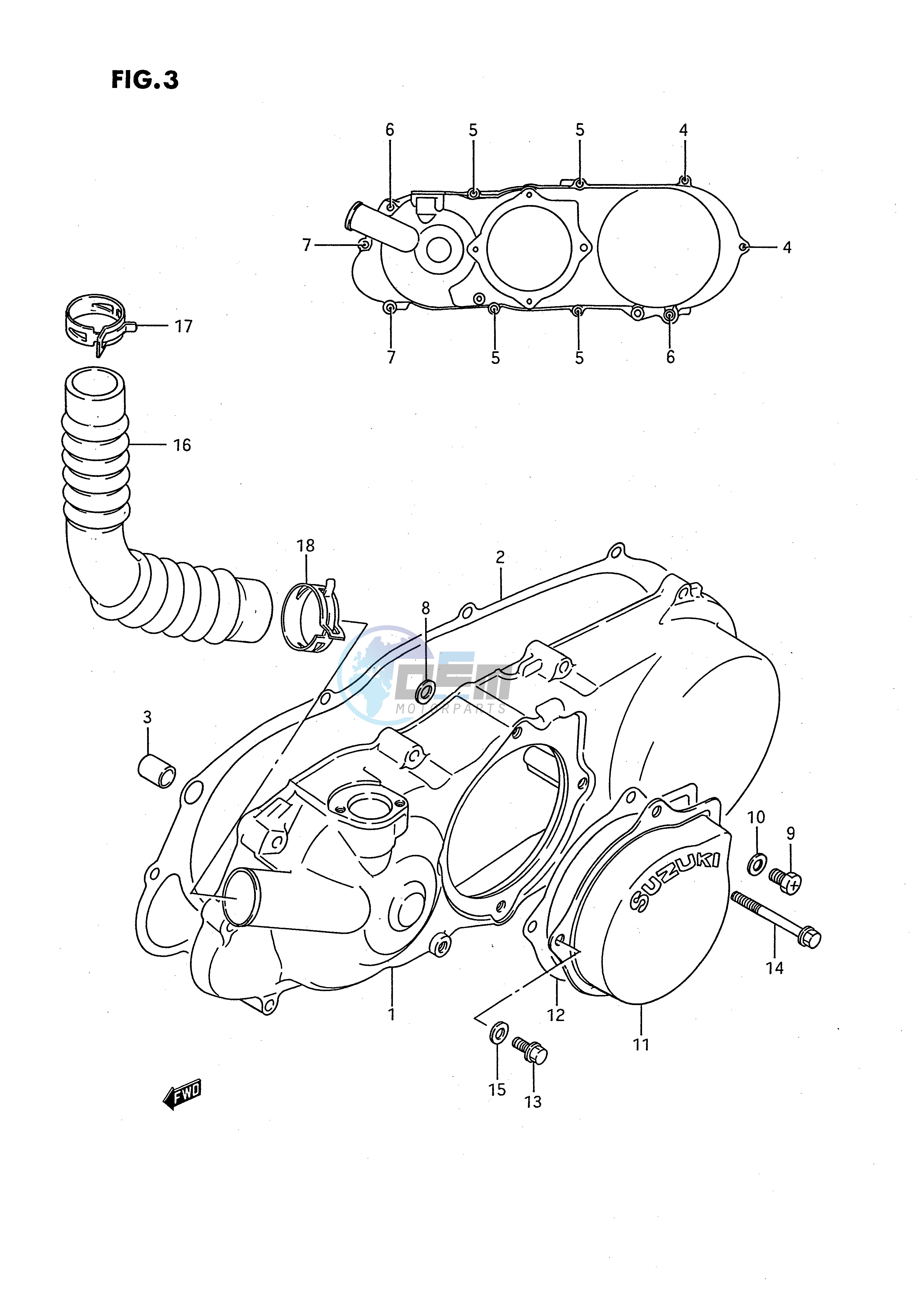 CRANKCASE LEFT COVER