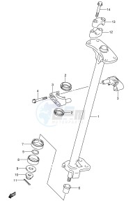 LT-F250 (E17) drawing STEERING SHAFT (MODEL K2 K3)