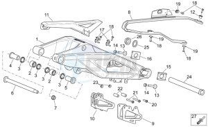 SXV 450 SXV 450-550 STREET LEGAL drawing Swing arm