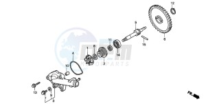 VT125C2 drawing WATER PUMP