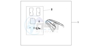 CB600F39 France - (F / CMF ST 25K) drawing REAR SEAT COWL R-320P