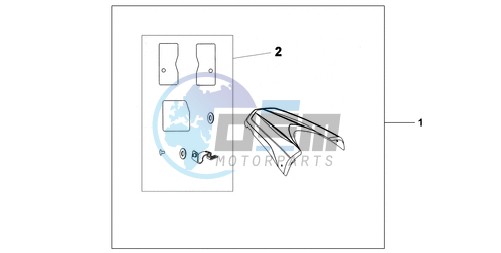 REAR SEAT COWL R-320P