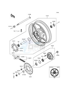 ER-6F EX650EEF XX (EU ME A(FRICA) drawing Rear Hub