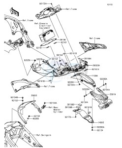 NINJA ZX-10R ABS ZX1000SGFB XX (EU ME A(FRICA) drawing Rear Fender(s)