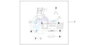 CBF500 drawing MAIN STAND