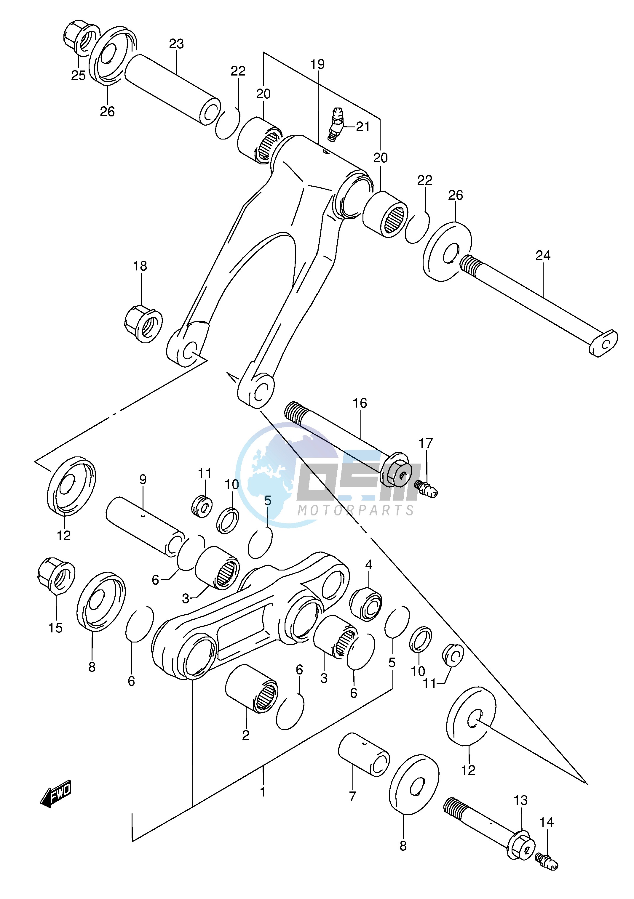 CUSHION LEVER (MODEL M N S T)